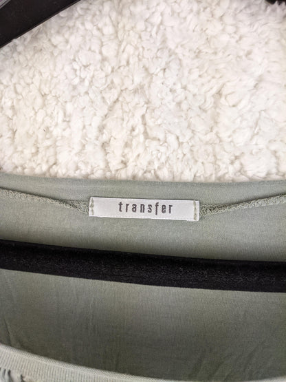 Close-up of Transfer brand label
