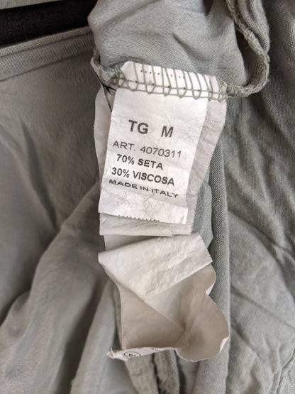 Material tag showing 70% silk and 30% viscose