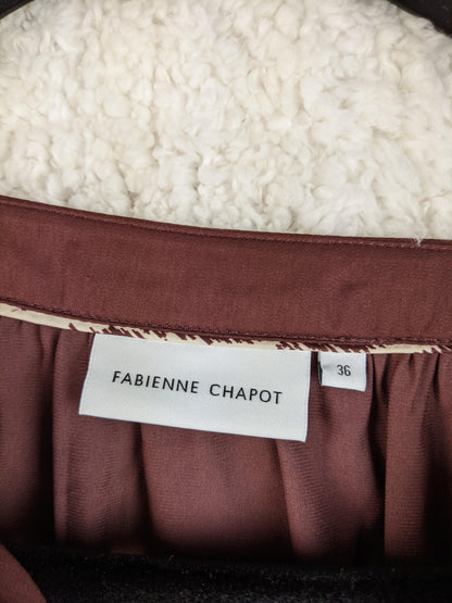 Label with brand and size details of Fabienne Chapot blouse