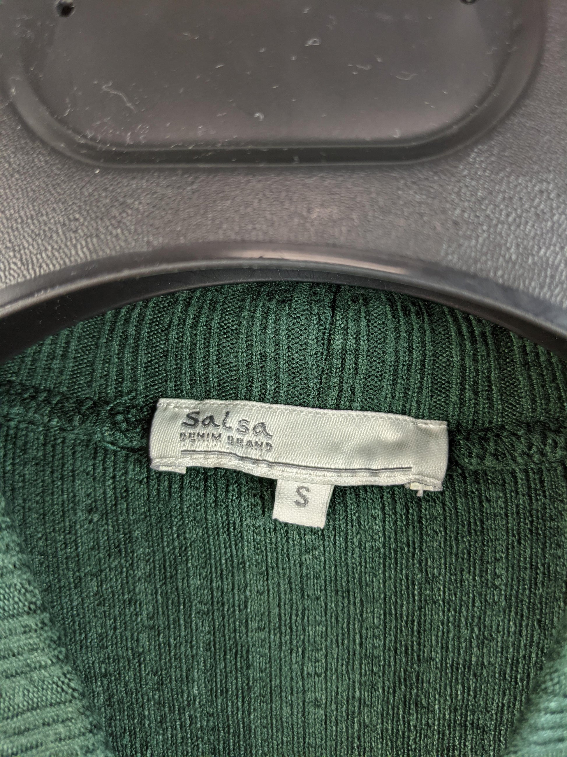 Label close-up showing Salsa Denim Brand and size S