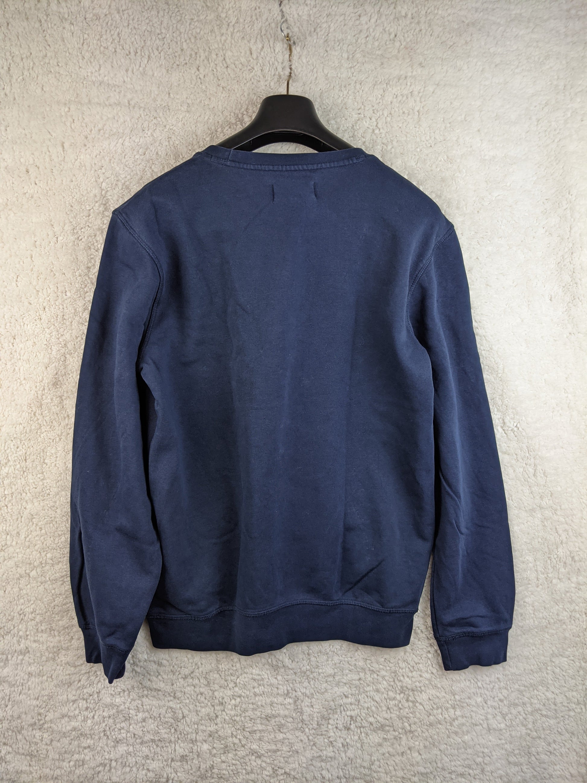 Back view of Pier One navy blue sweatshirt