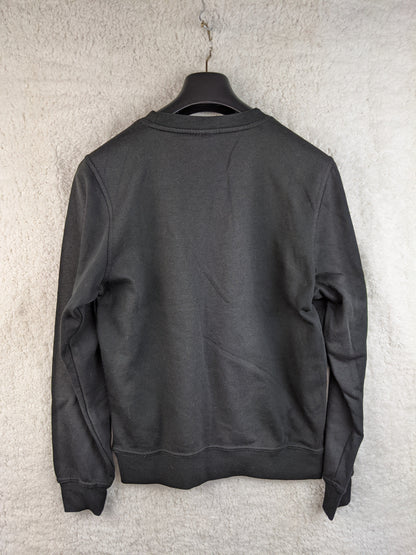 Back view of Clique black graphic sweatshirt