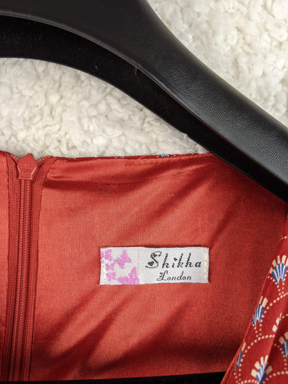 Close-up of Shikha London brand label