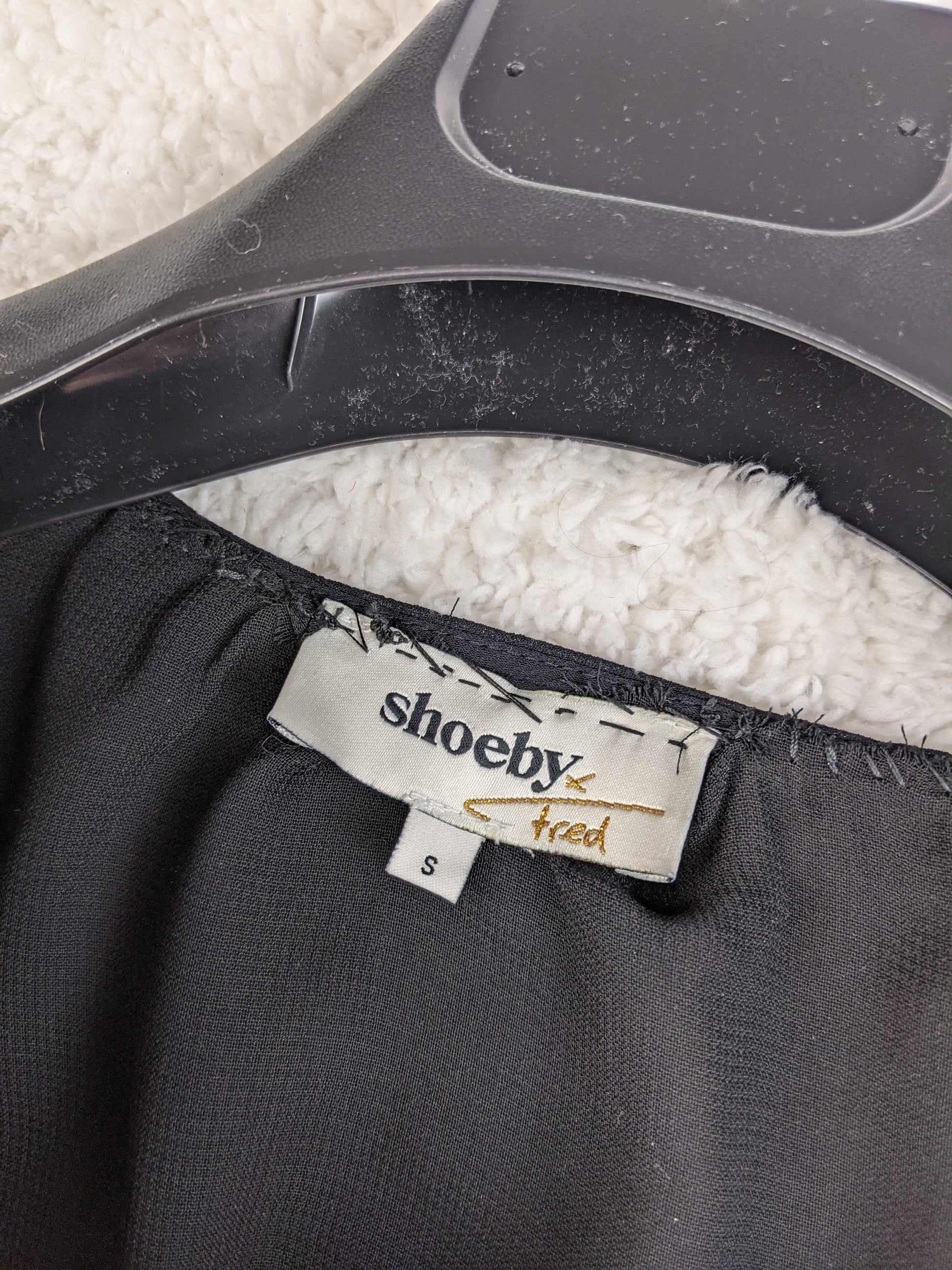 Close-up of Shoeby label
