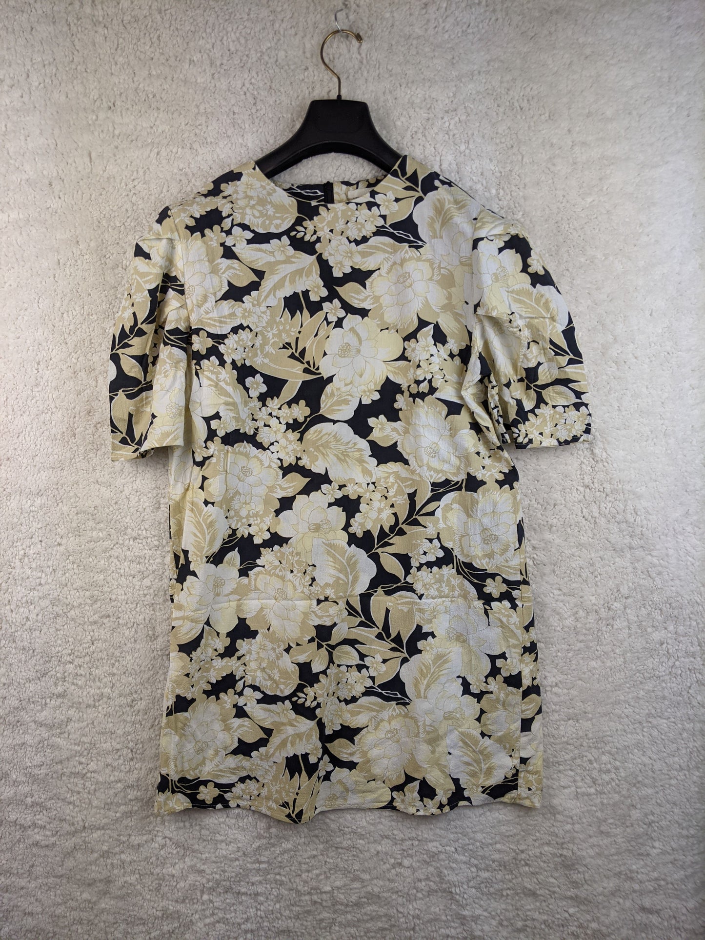 Front view of H&M floral print dress