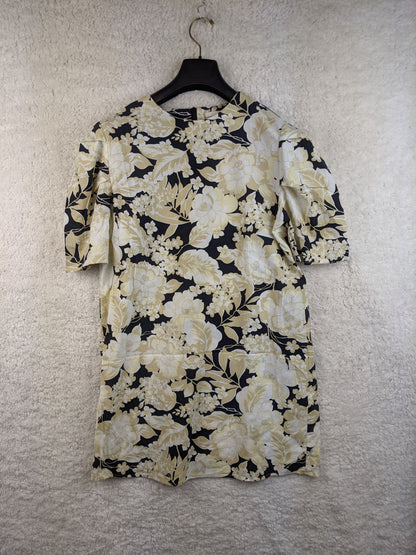 Front view of H&M floral print dress