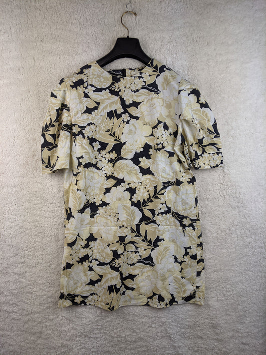Front view of H&M floral print dress