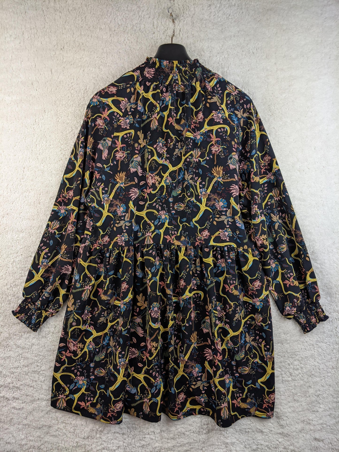 Monki floral patterned dress back view