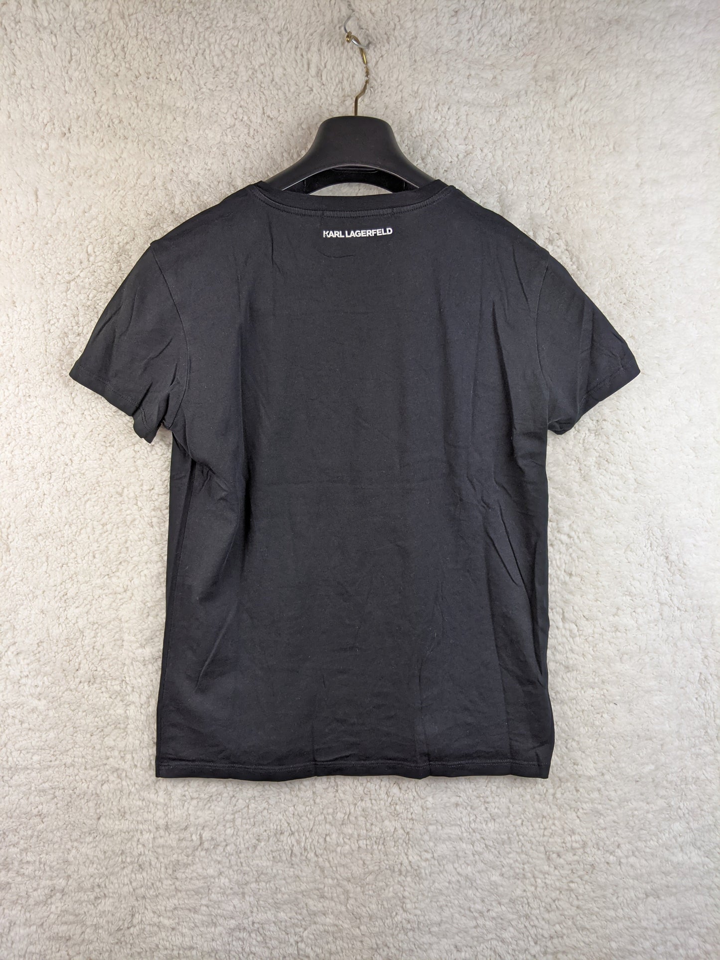 Back view of black T-shirt