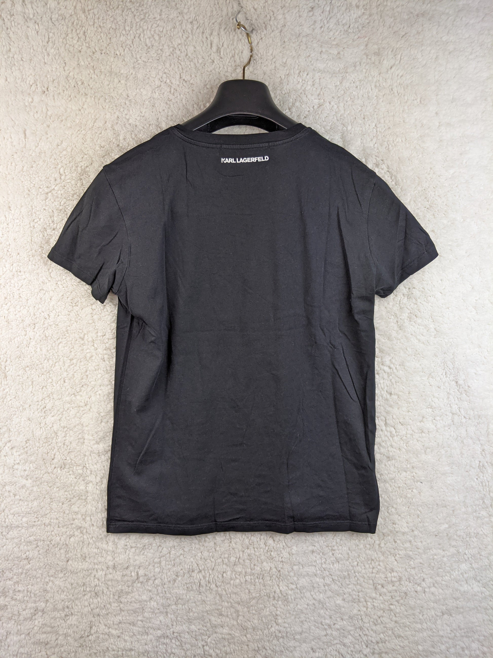 Back view of black T-shirt