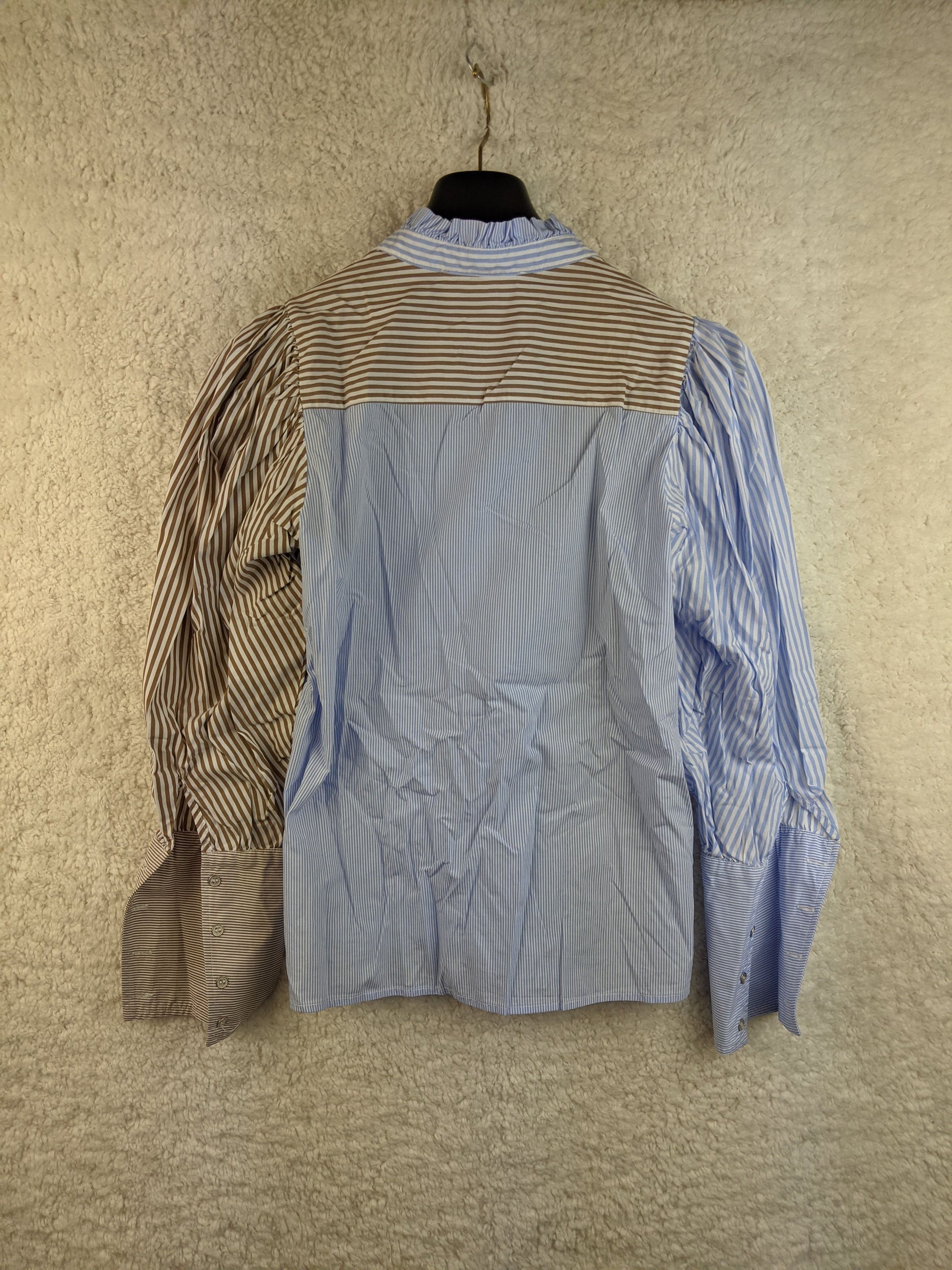 Back view of Co'couture striped shirt