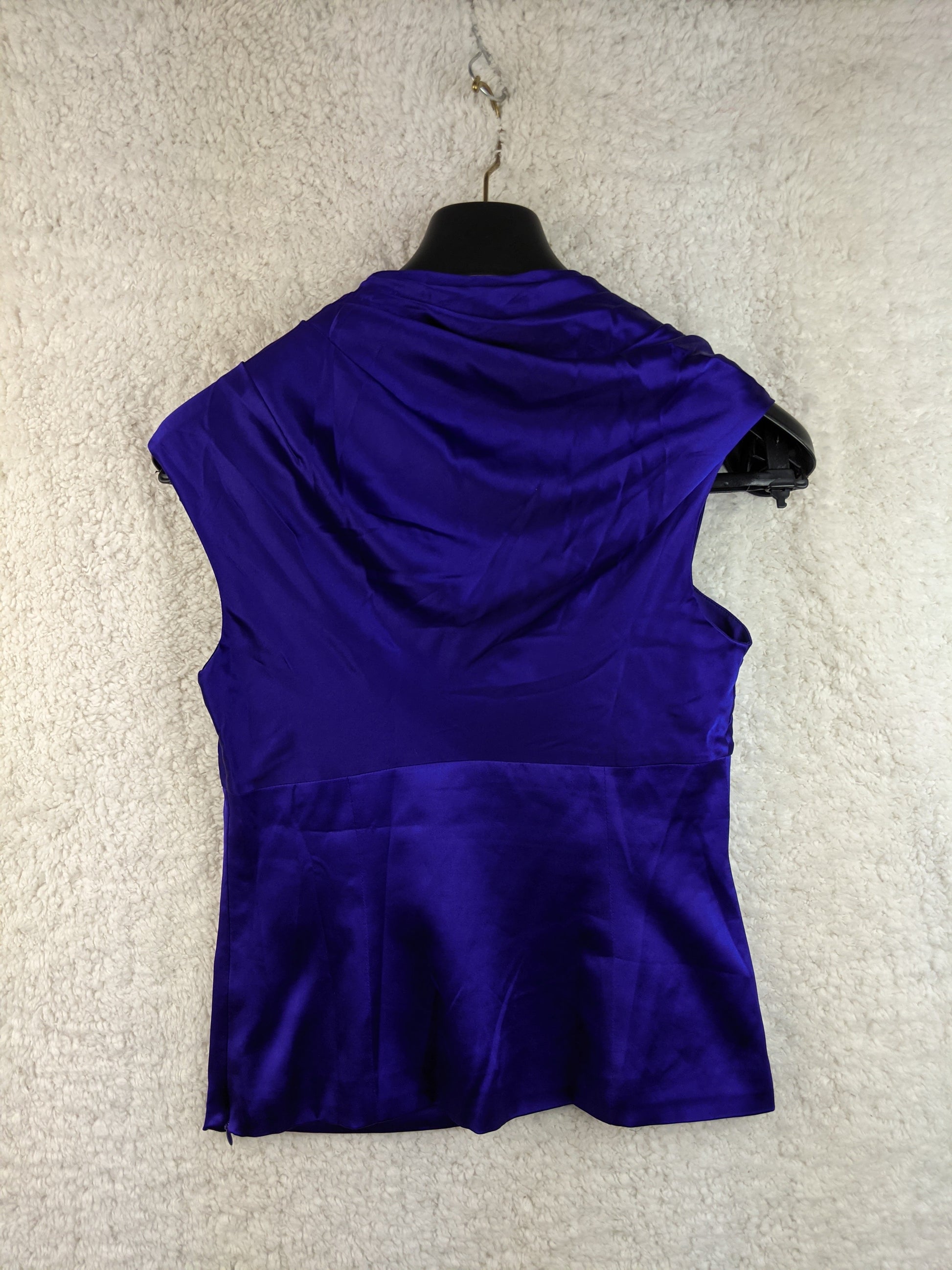 Back view of Karen Millen blue top