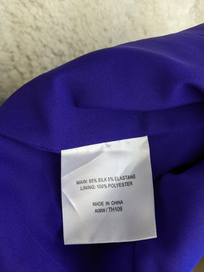 Material tag of Karen Millen blue top