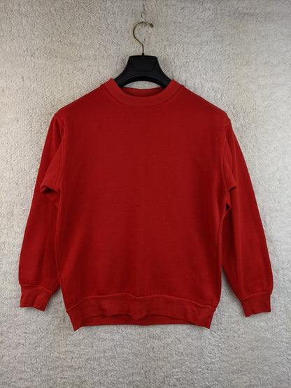 Front view of red sweater