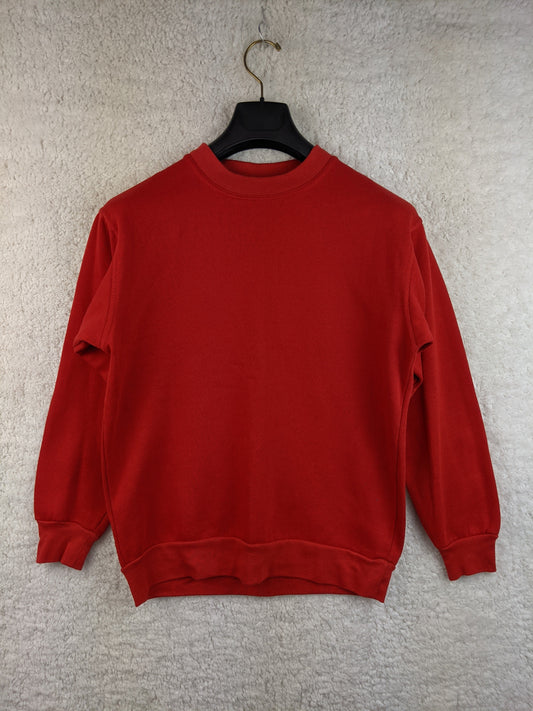 Front view of red sweater