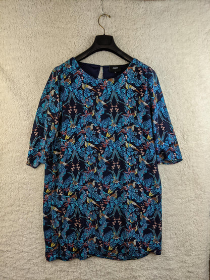 Front view of Object floral print dress