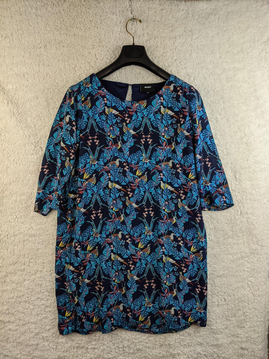 Front view of Object floral print dress