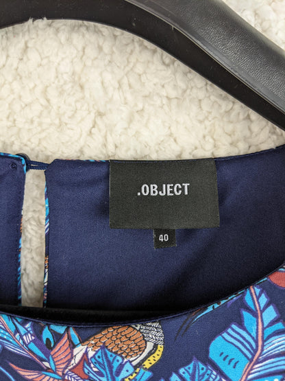 Label of Object floral print dress showing size 40